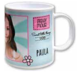 Taza de plástico blanca